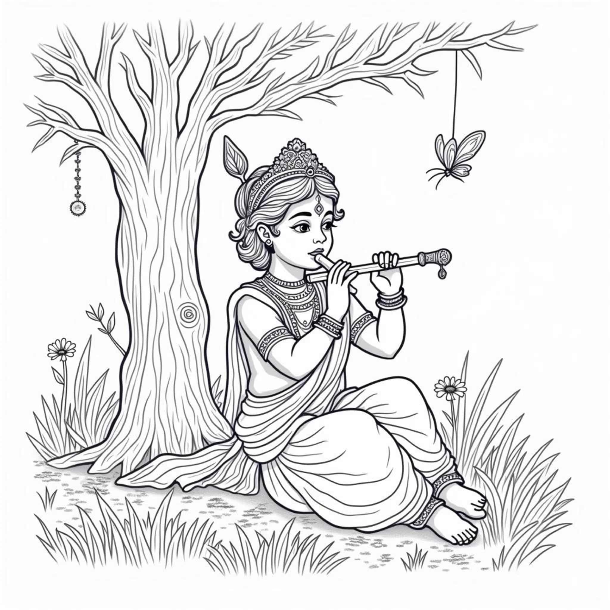 Krishnas-Flyten-Spiele-Erholung.pdfcopyright-free-kostenlos-ausmalbild-malvorlage-coloringpage