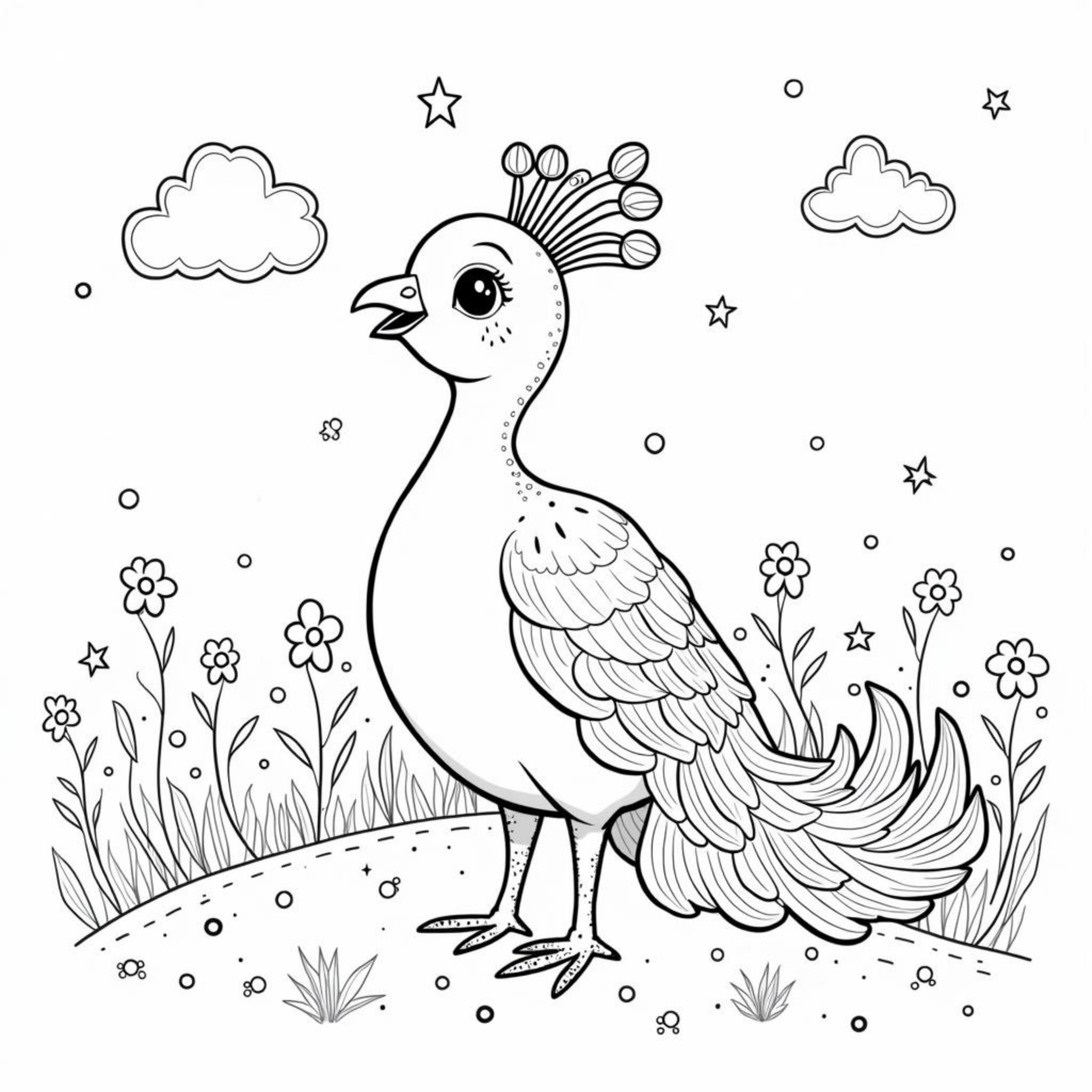 Peacockschatzcopyright-free-kostenlos-ausmalbild-malvorlage-coloringpage