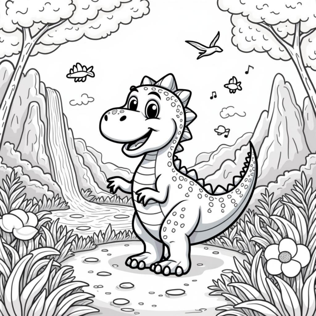 fryhlicher-dinosaurier-abenteuer.jpgcopyright-free-kostenlos-ausmalbild-malvorlage-coloringpage