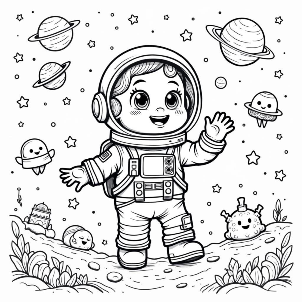 lustiger-astronaut-im-weltraum-2.jpgcopyright-free-kostenlos-ausmalbild-malvorlage-coloringpage-2