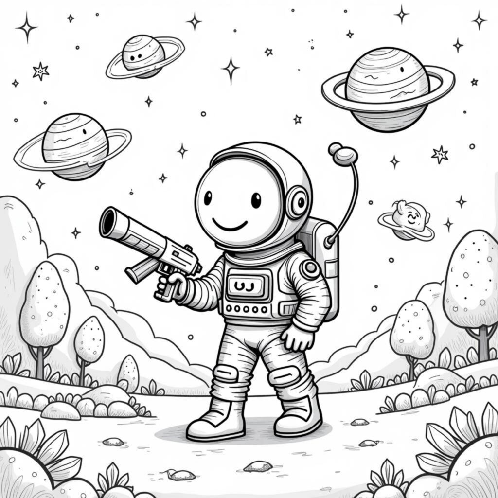lustiger-astronaut-im-weltraum.jpgcopyright-free-kostenlos-ausmalbild-malvorlage-coloringpage
